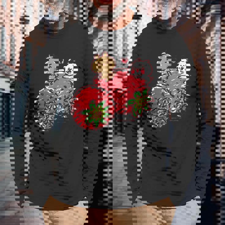 愛しすぎて大好きすぎる。いちご 長袖Tシャツ 高齢者への贈り物