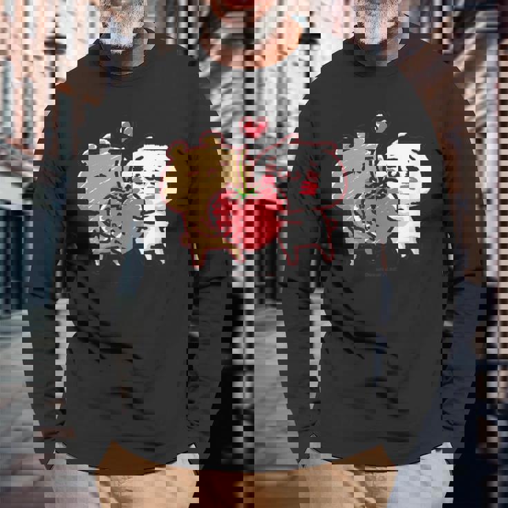 愛しすぎて大好きすぎる。いちご２ 長袖Tシャツ 高齢者への贈り物