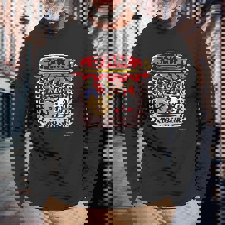 愛しすぎて大好きすぎる。ジャム ダークカラー 長袖Tシャツ 高齢者への贈り物