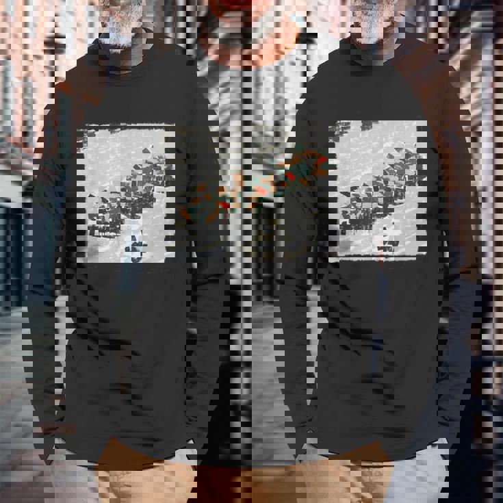 戦車男天安門広場民主主義抗議中国1989年 長袖Tシャツ 高齢者への贈り物