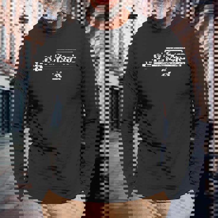 数学クラスの二次方程式 Quadratic Formula For Math Class 長袖Tシャツ 高齢者への贈り物