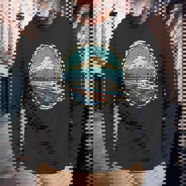 新幹線 富士山 日本土産 新幹線 長袖Tシャツ 高齢者への贈り物