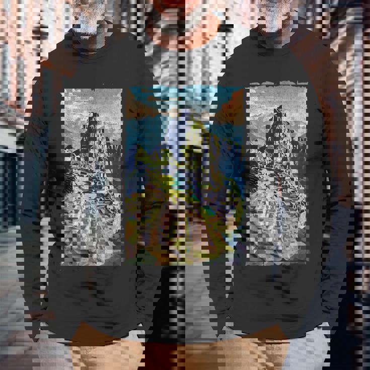 旅行 ペルー リマ マチュ ピチュ クスコ 家族 バケーション お土産 長袖Tシャツ 高齢者への贈り物