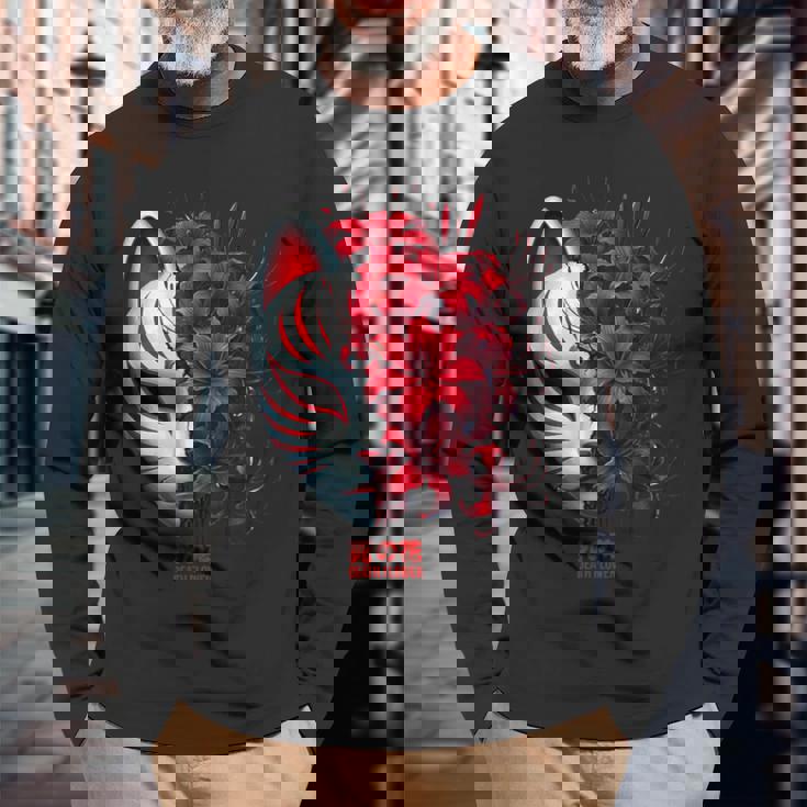 日本の百合 アニメ 花 蜘蛛 恋人 美学 オタク 長袖Tシャツ 高齢者への贈り物