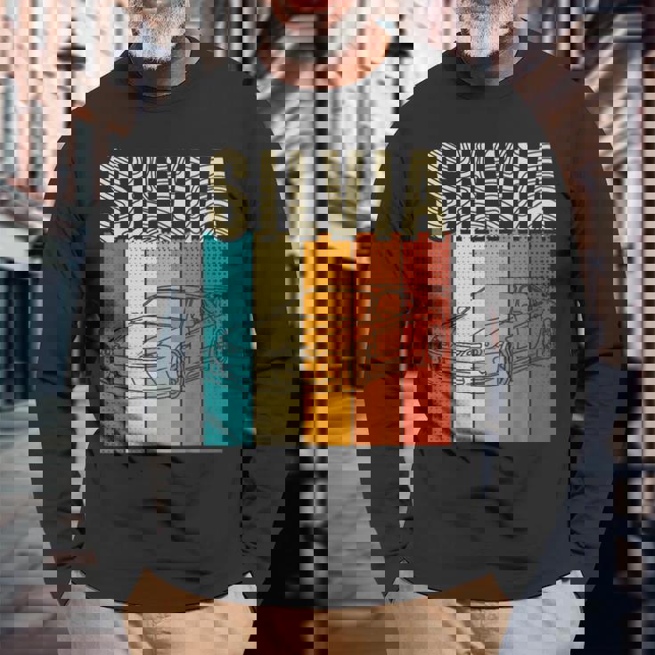 日本シルビア15 チューニング スポーツカー レジェンド 90年代 ヴィンテージ 長袖Tシャツ 高齢者への贈り物