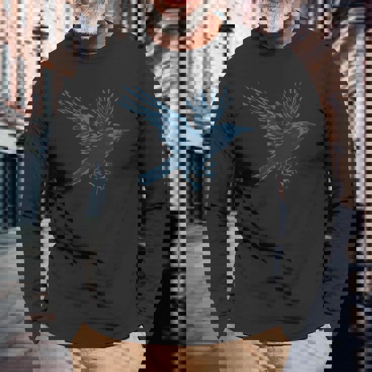 日本神道フィギュア八咫烏 長袖Tシャツ 高齢者への贈り物