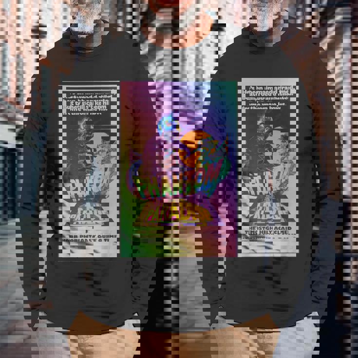 映画 クラシック ポスター ロックンロール ファントム 長袖Tシャツ 高齢者への贈り物