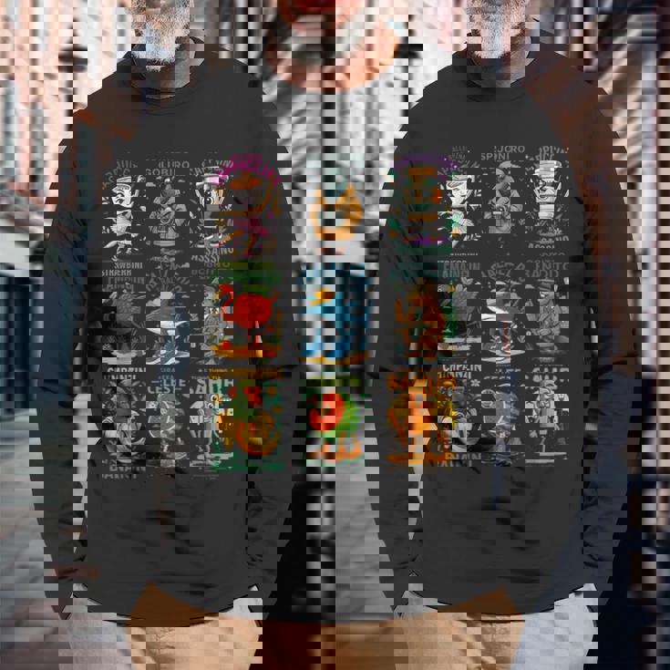 最も愛されているイタリアンブレインロットキャラクターキッズミームボーイトレンディ。 長袖Tシャツ 高齢者への贈り物