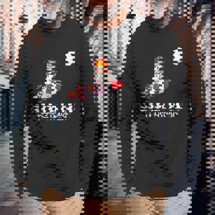 柴犬 コイン 暗号トークン 暗号通貨 財布 柴軍 長袖Tシャツ 高齢者への贈り物