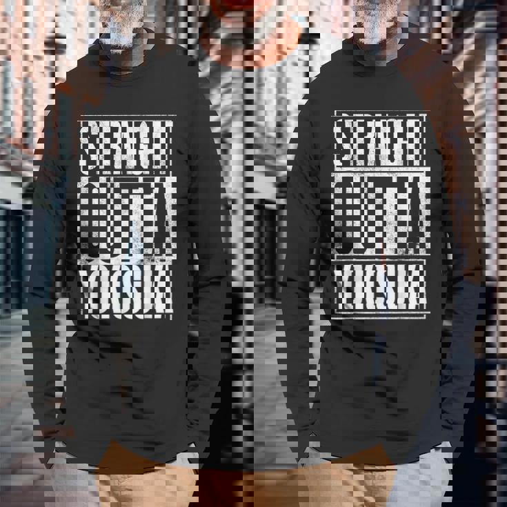 横須賀 ストレート・アウト・オブ・横須賀 長袖Tシャツ 高齢者への贈り物