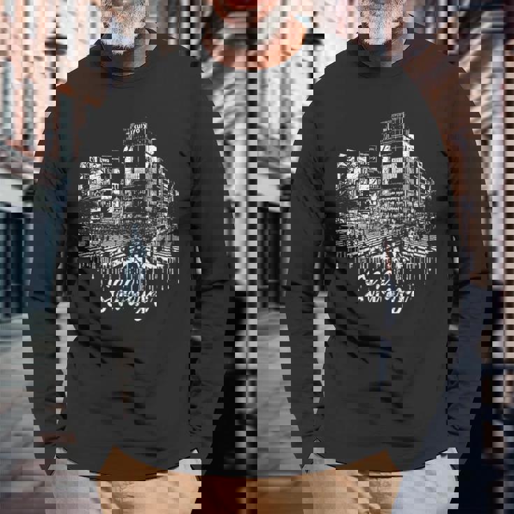 渋谷交差点 東京 日本 渋谷スクランブルクロッシング 東京 長袖Tシャツ 高齢者への贈り物