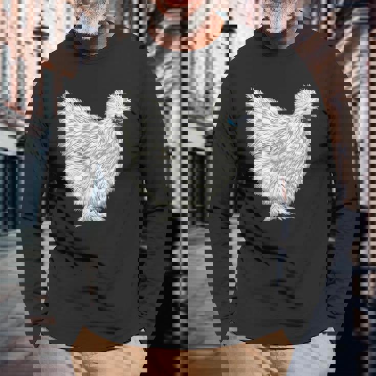 烏骨鶏 長袖Tシャツ 高齢者への贈り物