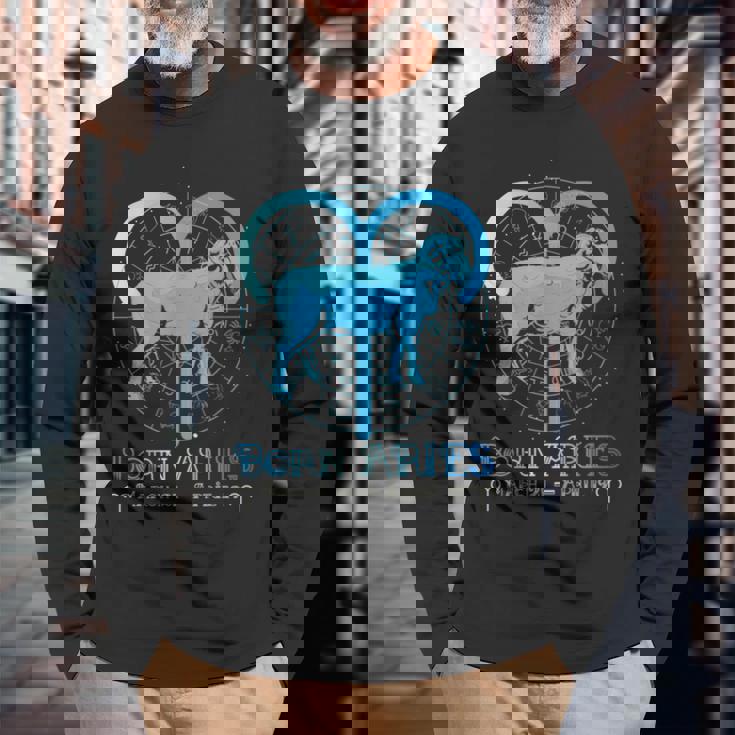 牡羊座 星座 星座 牡羊座 星座 長袖Tシャツ 高齢者への贈り物