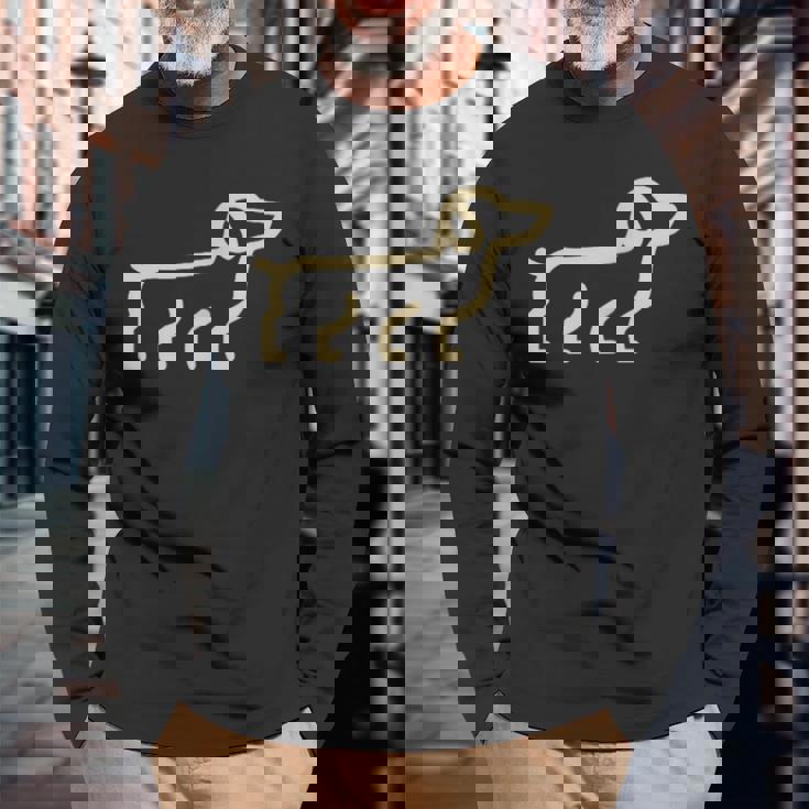 犬 リトルダックスフンド 長袖Tシャツ 高齢者への贈り物