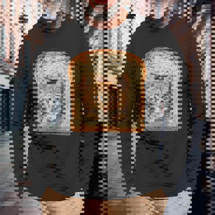 猫好きのペットのための面白い猫のグラフィックtシャツ Mewow 長袖Tシャツ 高齢者への贈り物