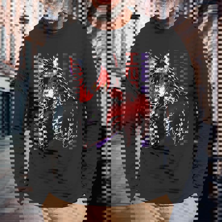 白猫プロジェクト ネコミミスト（闇の王子） Cooltyle 長袖Tシャツ 高齢者への贈り物