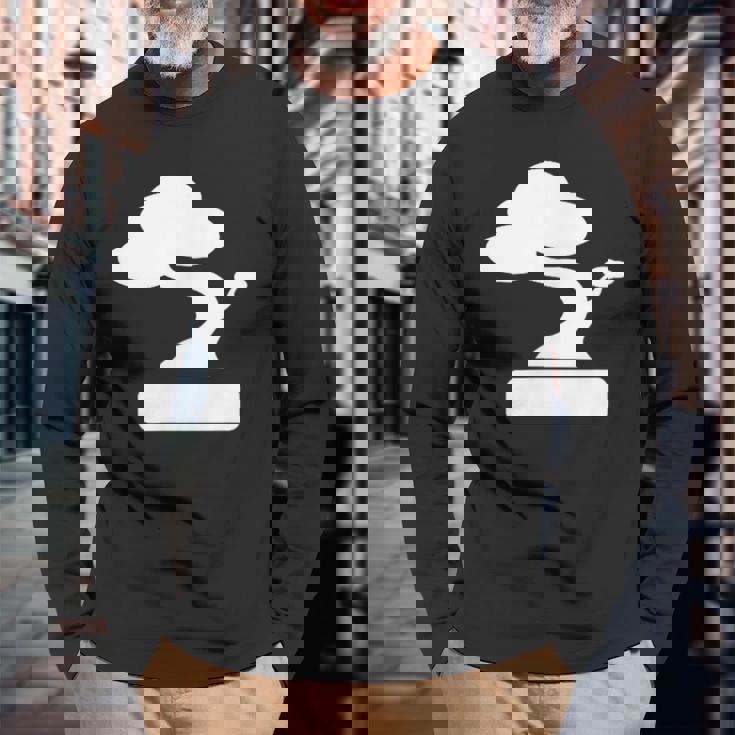 盆栽-ケンガイホキダチマツジュニパー盆栽 長袖Tシャツ 高齢者への贈り物