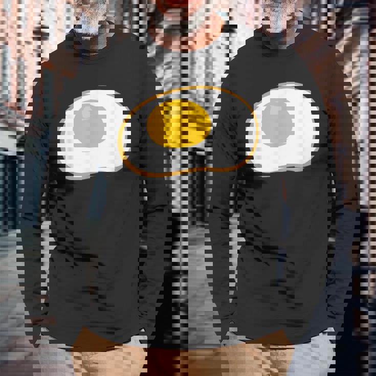 目玉焼き 漫画 カワイイ オタク ブランチ 料理 面白い 長袖Tシャツ 高齢者への贈り物