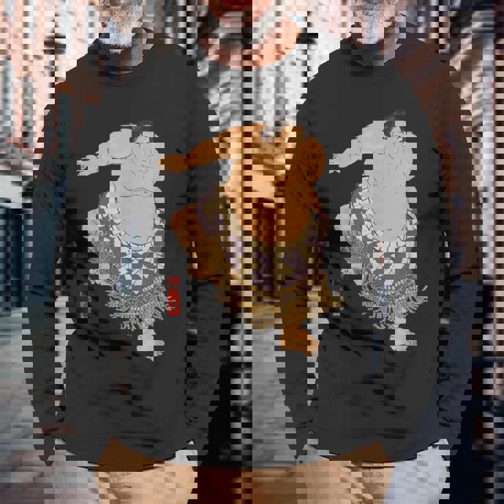 相撲取りtシャツ日本の相撲tシャツが大好きですヴィンテージアート相撲力士ラブレスリング 長袖Tシャツ 高齢者への贈り物