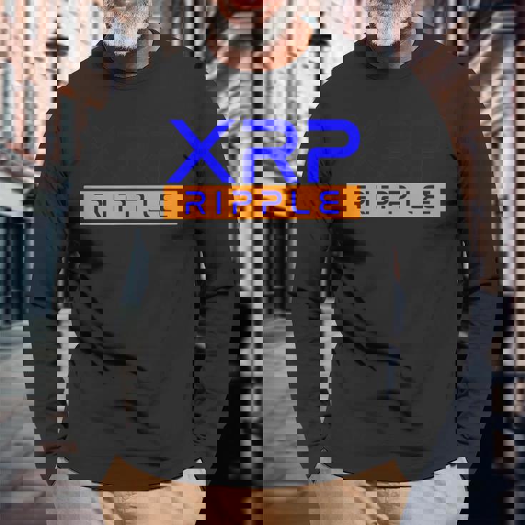 私のxrpリップル暗号通貨 長袖Tシャツ 高齢者への贈り物