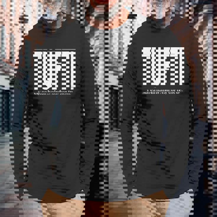 私の夢はすでに実現した 長袖Tシャツ 高齢者への贈り物