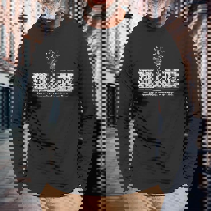 科学は魔法のようではない 長袖Tシャツ 高齢者への贈り物