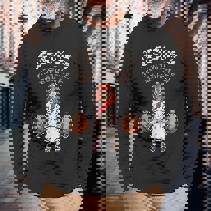 究極のデッドリフターのイエス 面白いイエス デッドリフト 長袖Tシャツ 高齢者への贈り物