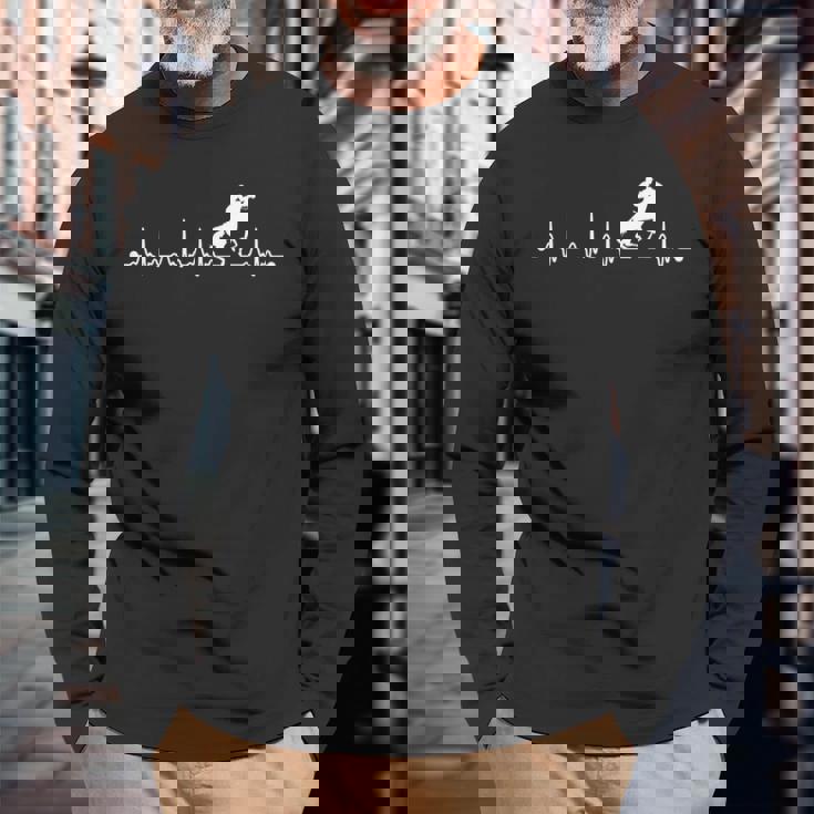 競馬 ハートビート シャツ ハートビート ラブ ギフト 長袖Tシャツ 高齢者への贈り物