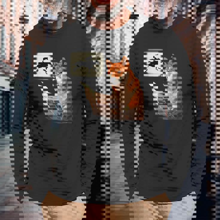 競馬 馬tシャツ 柴犬 シバイヌ 面白いtシャツ ウマ レース 馬 乗馬 メンズ おもしろグッズ ネタ 大人 男性 長袖Tシャツ 高齢者への贈り物