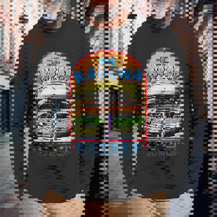 素晴らしいビッグカフナバーガー 長袖Tシャツ 高齢者への贈り物