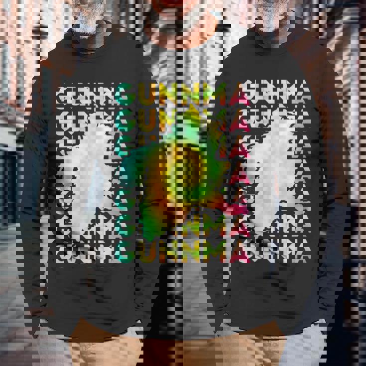 群馬 面白tシャツ 群馬県 面白いtシャツ 文字入り メンズ おもしろ 面白い 服 オリジナル おもしろグッズ ネタ 長袖Tシャツ 高齢者への贈り物