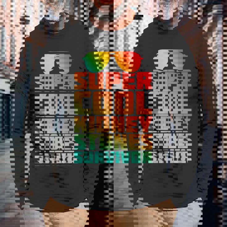 腎臓結石 尿路結石症 サバイバー 回復 よく ユーモア 長袖Tシャツ 高齢者への贈り物