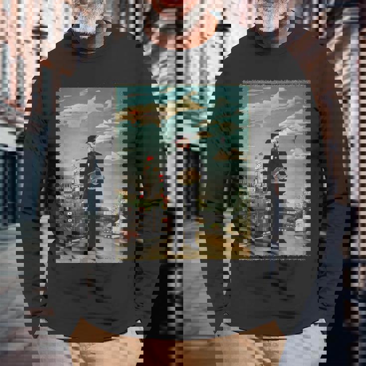 自分 長袖Tシャツ 高齢者への贈り物