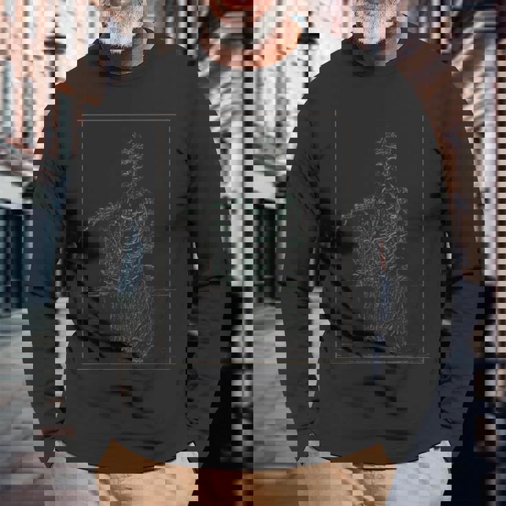 観音菩薩観音菩薩スピリチュアルブッダ 長袖Tシャツ 高齢者への贈り物