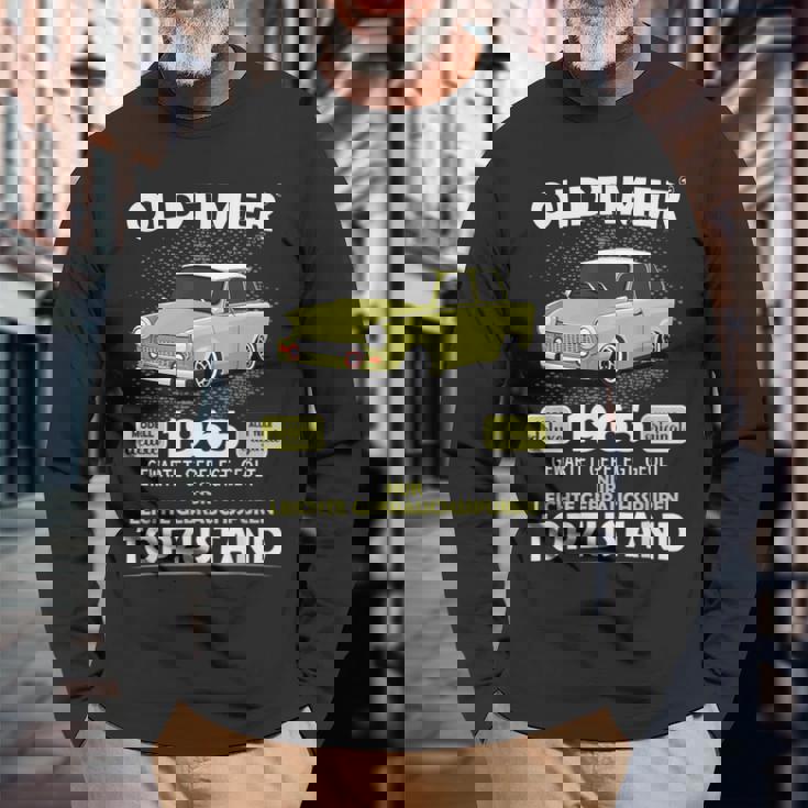 誕生日 1965 ヴィンテージ トラバント 面白い ヴィンテージ 1965 長袖Tシャツ 高齢者への贈り物