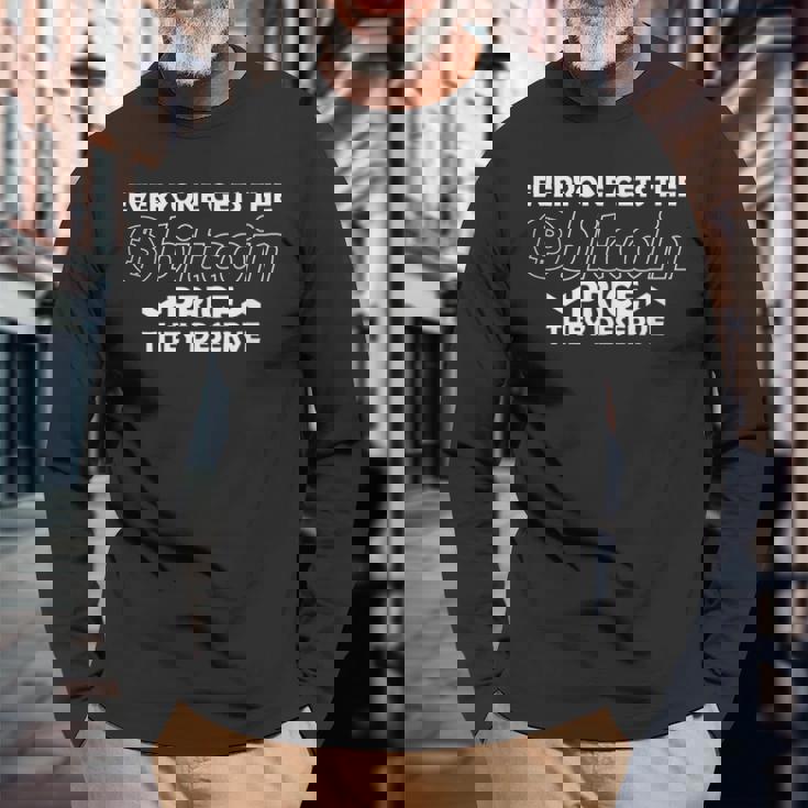 誰もが自分にふさわしいビットコイン価格を得ることができるビットコイン 長袖Tシャツ 高齢者への贈り物