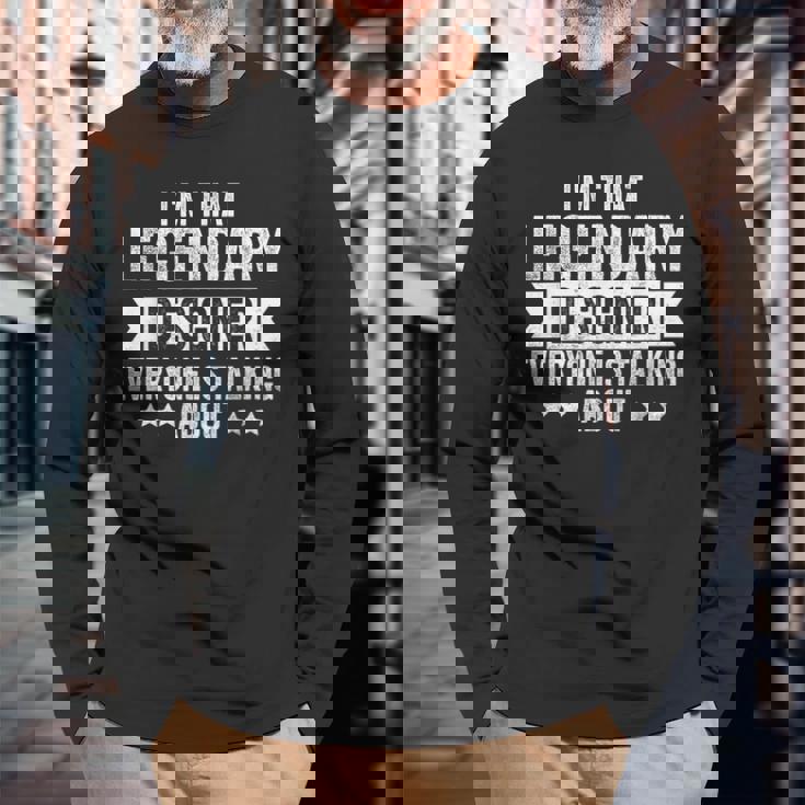 誰もが語る伝説のデザイナーだ 長袖Tシャツ 高齢者への贈り物