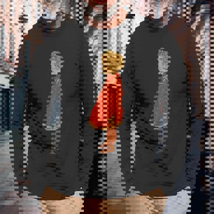 赤のブロンドの髪を持つ少女 エゴン・シーレ作 1916 長袖Tシャツ 高齢者への贈り物