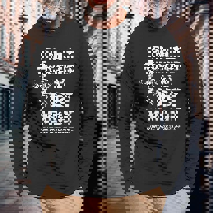 透析患者または看護師 透析意識 長袖Tシャツ 高齢者への贈り物