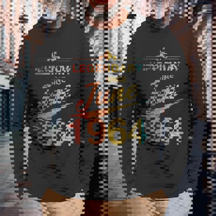 還暦 1964年6月生まれ 60歳 ヴィンテージ 長袖Tシャツ 高齢者への贈り物