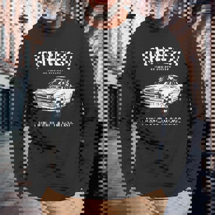 還暦祝い 車好き お父さん 男性 父の日 クラシックカー 60歳 I'm Not Old I'm Classic 長袖Tシャツ 高齢者への贈り物