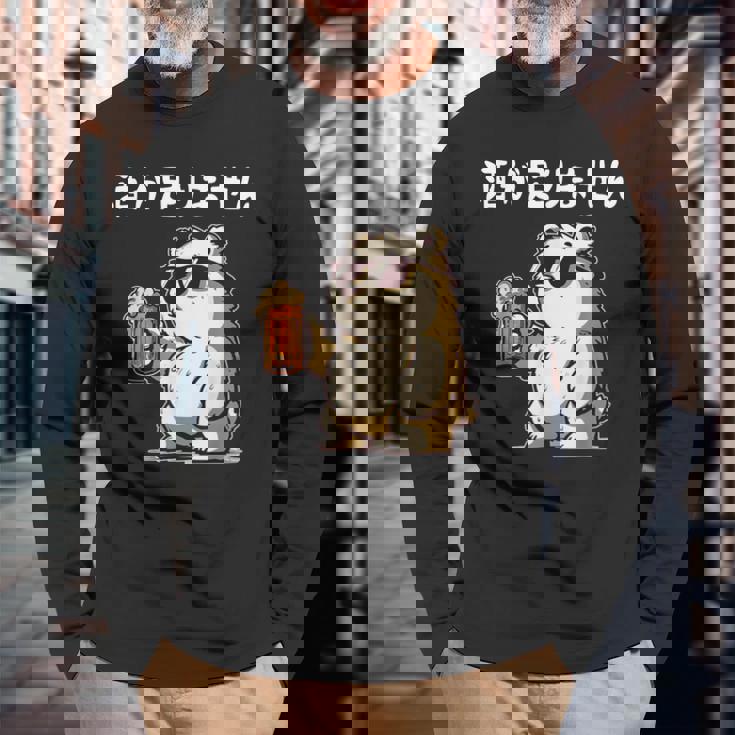 酒が足りません クマ 面白い酒 面白いtシャツ酒 メンズ おもしろ 筆文字 面白い 服 オリジナル おもしろグッズ 文字 長袖Tシャツ 高齢者への贈り物