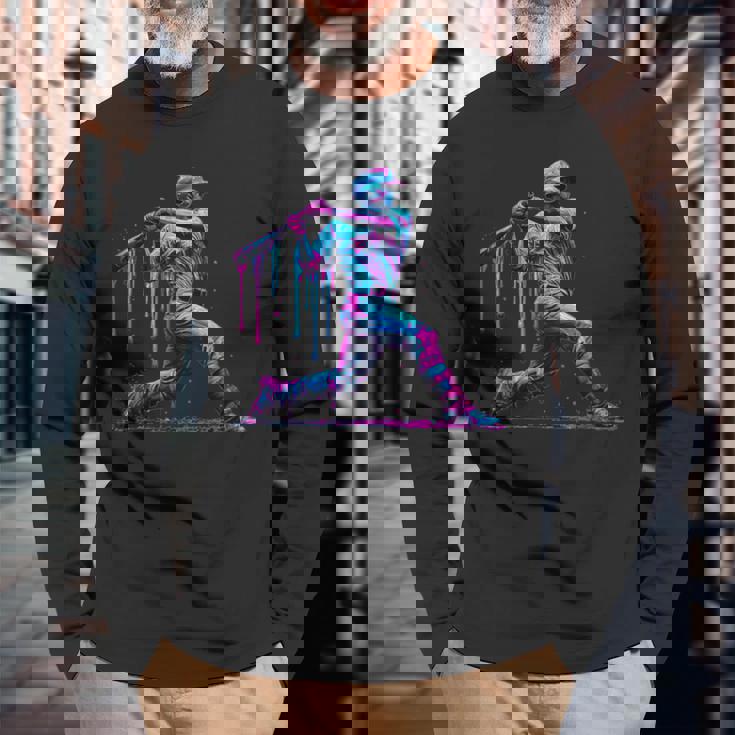 野球 選手 ドリップ アイスクリーム ドリップ 野球 試合 デイ ユース 長袖Tシャツ 高齢者への贈り物