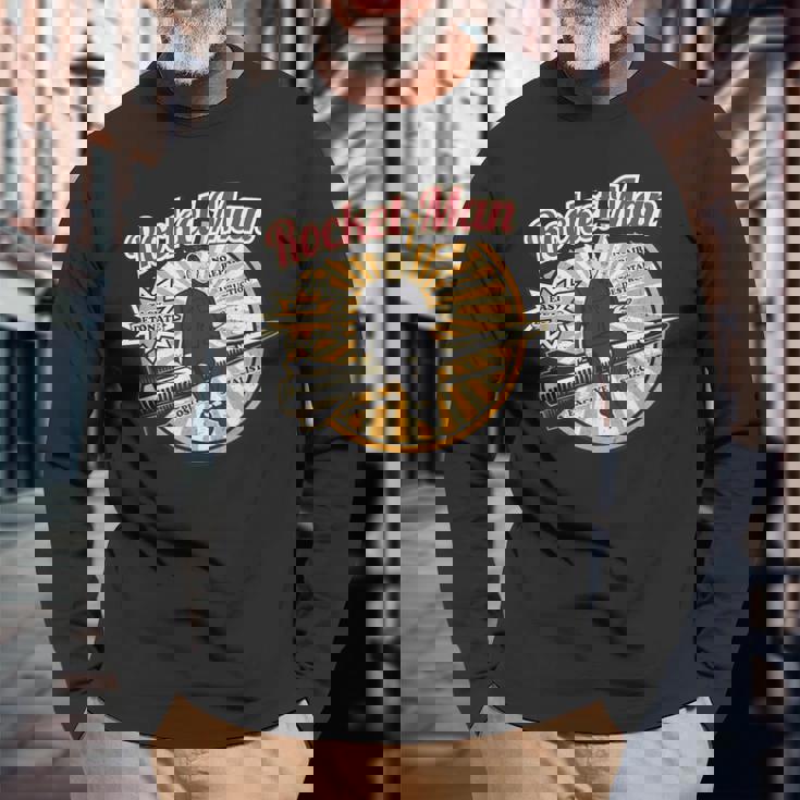 金正恩 北朝鮮最高指導者 ロケットマン ヴィンテージ 長袖Tシャツ 高齢者への贈り物