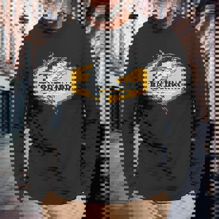 釣りバカ 釣り 魚好き 釣りおじさん 釣りガール 釣りボーイ 釣り好き かっこいい おしゃれ おもしろ イラスト 長袖Tシャツ 高齢者への贈り物