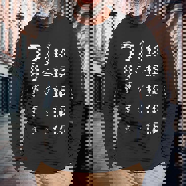 釣りバカ 面白いtシャツ 釣り人 視力検査 メンズ おもしろ 面白い 服 オリジナル 海釣り 川釣り ネタ 長袖Tシャツ 高齢者への贈り物