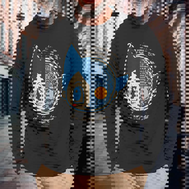 鉄腕アトム レトロ 半透明アトム Ctezuka Productions 長袖Tシャツ 高齢者への贈り物