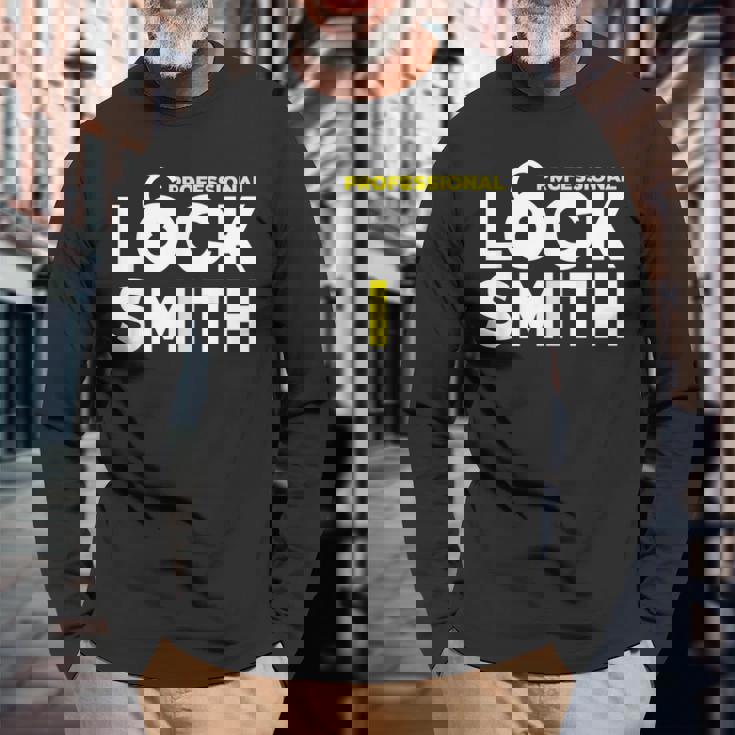 鍵屋ロックピッキングプロフェッショナルロックスミス 長袖Tシャツ 高齢者への贈り物