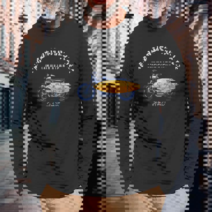 鎌倉 ジャパン おしゃれ クール サーフィン バイク オートバイ サーファー サーフボード 長袖Tシャツ 高齢者への贈り物