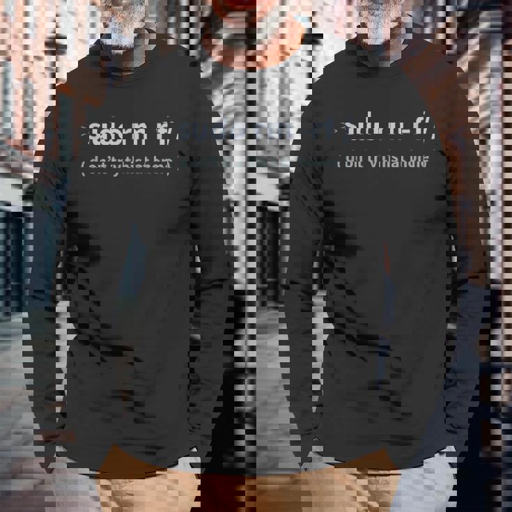 開発者udo Rm -Rf 長袖Tシャツ 高齢者への贈り物